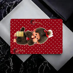 autocollants cartes visite illustration animée monchhichi coeurs géométriques réutilisables étanches single piece package