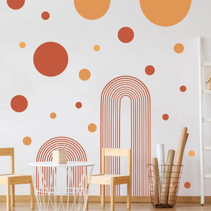 Détail de la texture et du motif abstrait de la décalcomanie murale