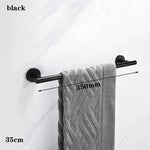 porte serviettes bain mural acier inoxydable noir mat moderne salle bain
