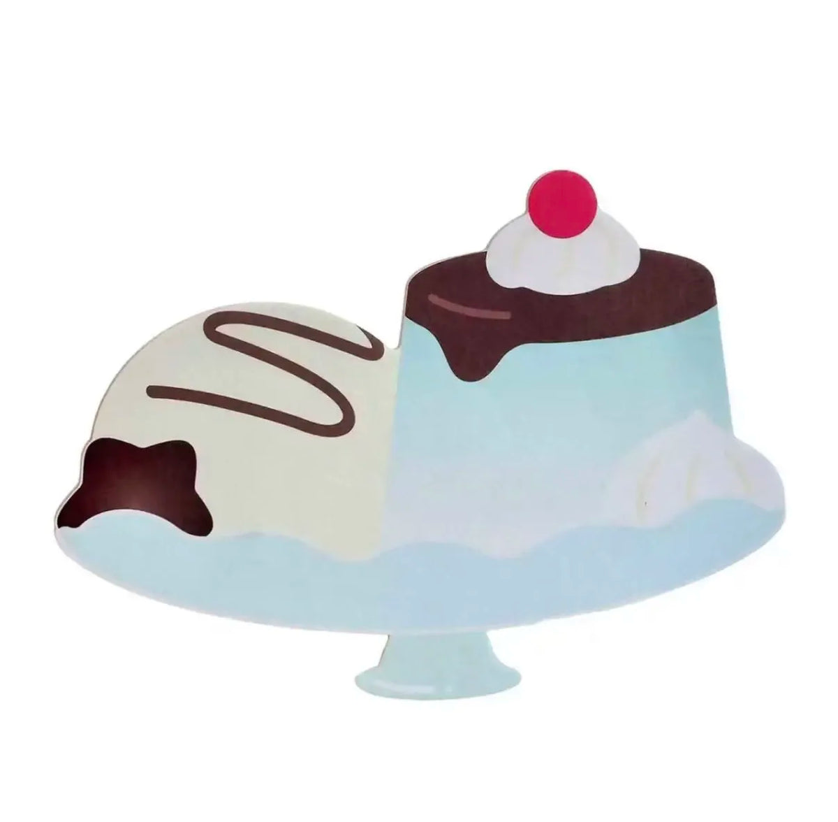 post it notes adhésifs desserts gelée glace gâteau rose vert bleu clair cartoon boîte