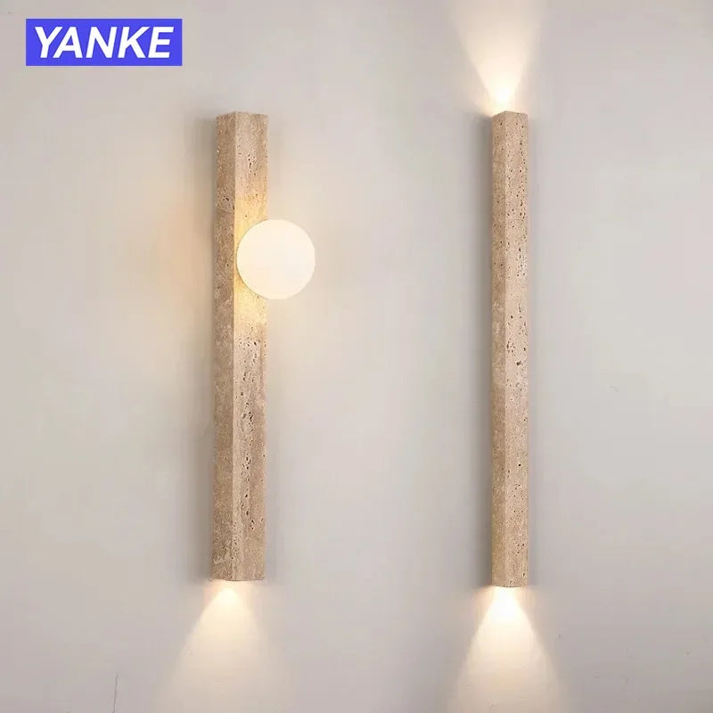 applique murale moderne minimaliste led beige blanc texture marbrée flux lumineux 249 2000 volts