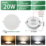 Spot LED Blanc Noir 75mm 90mm 120° 38° 90° interrupteur CCT moderne