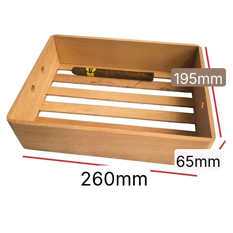palette cigares bois naturel clair texture bois classique organisation rangement humidificateur bâches cèdre espagnol