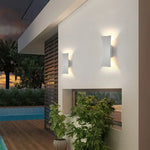 applique murale led moderne impermepable aluminium noir exterieur 2492000lm 85265v