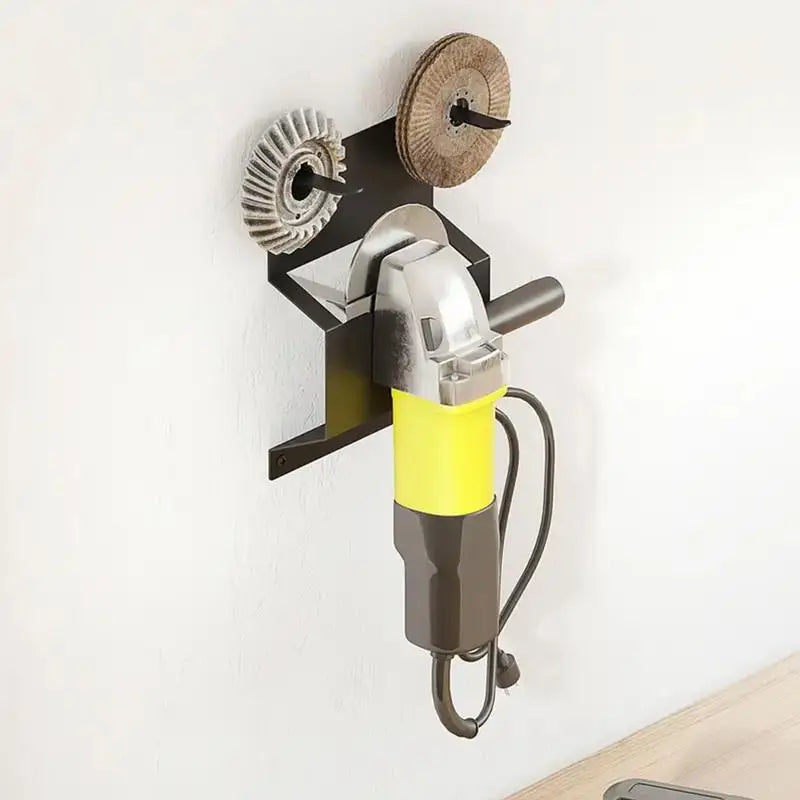 support mural meuleuse d'angle acier réutilisable disques abrasifs rangement outils garage industrielle