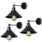 lampe murale industrielle noire réglable vintage E27 flux lumineux étude chambre salon