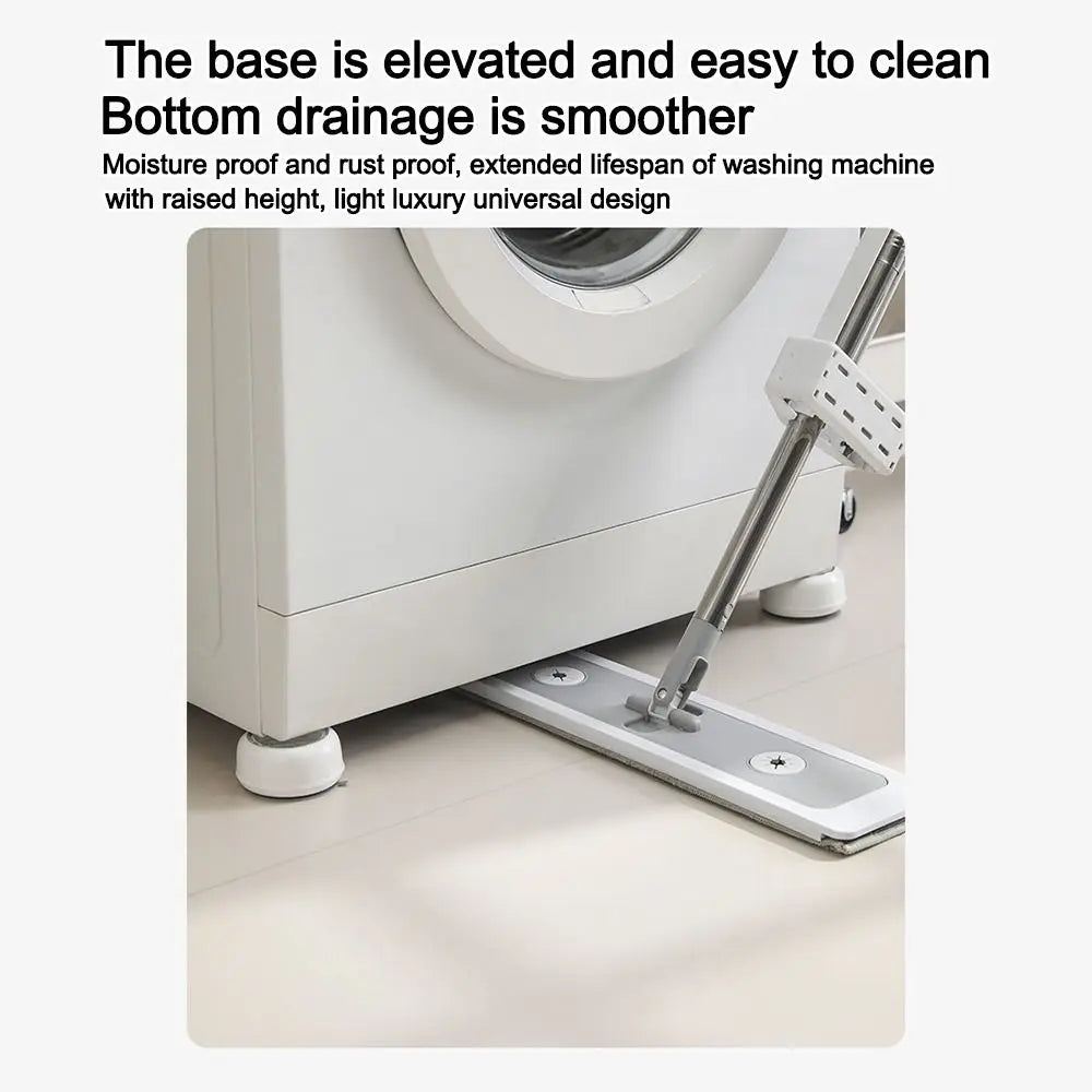 supports machine laver moderne vert blanc antivibration suction rondements grilles matière plastique