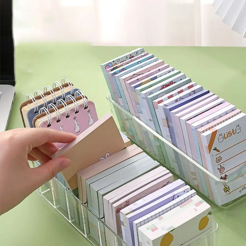 boîte rangement transparente maquillage papeterie compartiments modernes utilitaires minimalistes