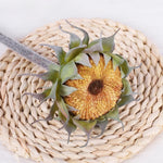 fleurs artificielles tournesols jaunes vert bruns réalistes intérieures mariage anniversaire
