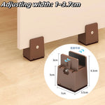 pieds meubles marron noir vis plastique moderne fixation antidérapants rechargeables