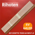 bande led 64 diodes 6v blanc lisse moderne rétro éclairage connecteurs