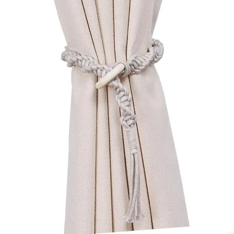 rideaux accessoires tressés corde anneaux franges bohèmes rustiques femmes adultes