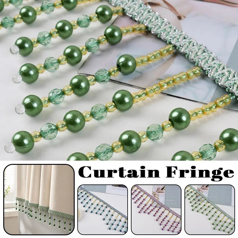 franges rideau doré vert bleu marron élégantes écologiques élastiques 12cm polyester mariage