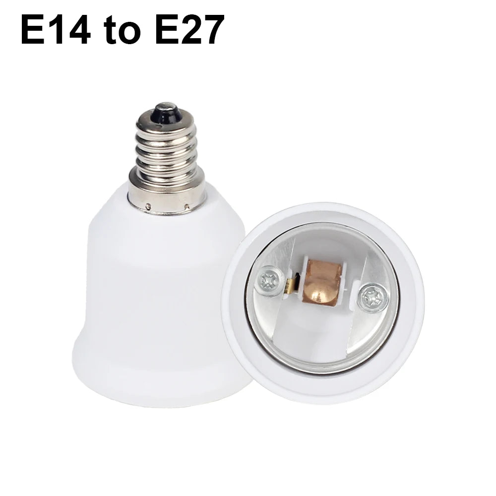 adaptateur ampoule E27 E14 E12 GU10 B22 G9 moderne blanc rond lisse opaquet certification