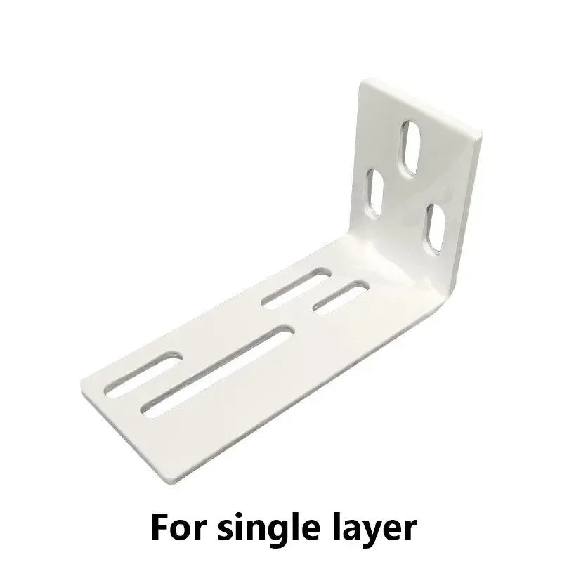 support mural blanc moderne fixe rideau volet accessoire plat lisse