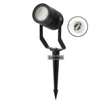projecteur solaire moderne noir ip65 led alimentation électrique cable blanc