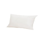oreiller décoratif rectangulaire coton polyester 30x30cm 35x55cm 40x40cm blanc moderne lisse opaque fixations