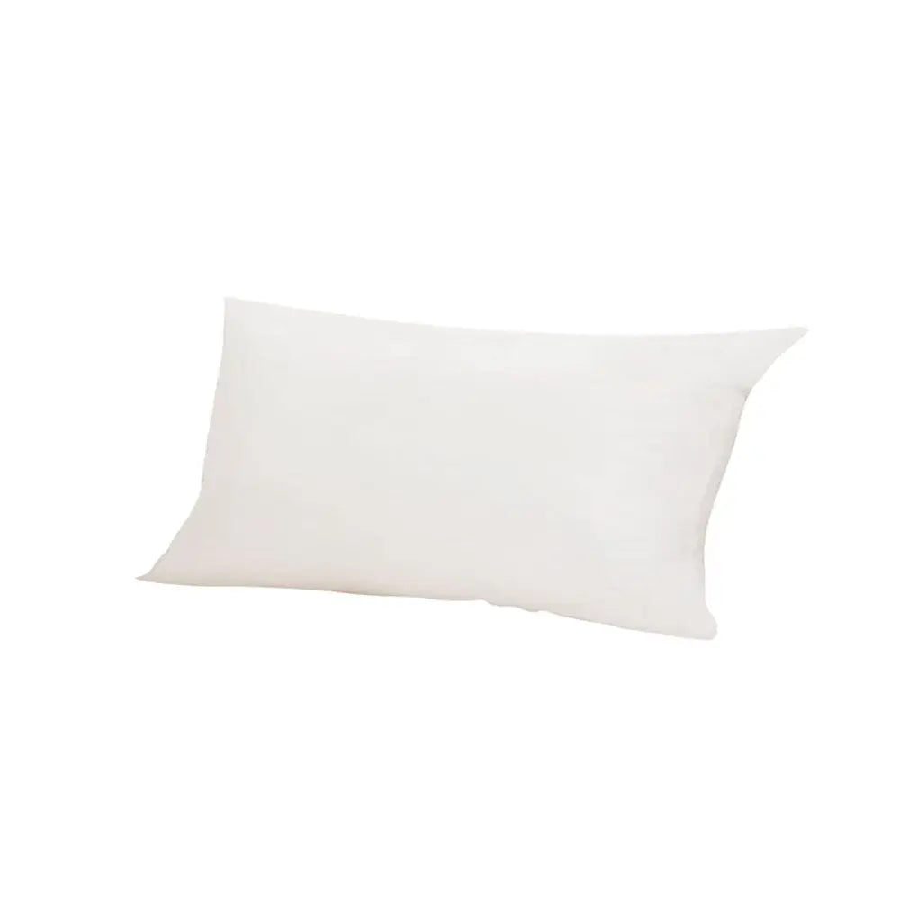 oreiller décoratif rectangulaire coton polyester 30x30cm 35x55cm 40x40cm blanc moderne lisse opaque fixations