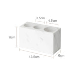 ensemble salle bain marbre blanc doré distributeur savon boîte mouchoirs diffuseur moderne