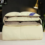 Couette en duvet de canard blanc épaisse sur lit double