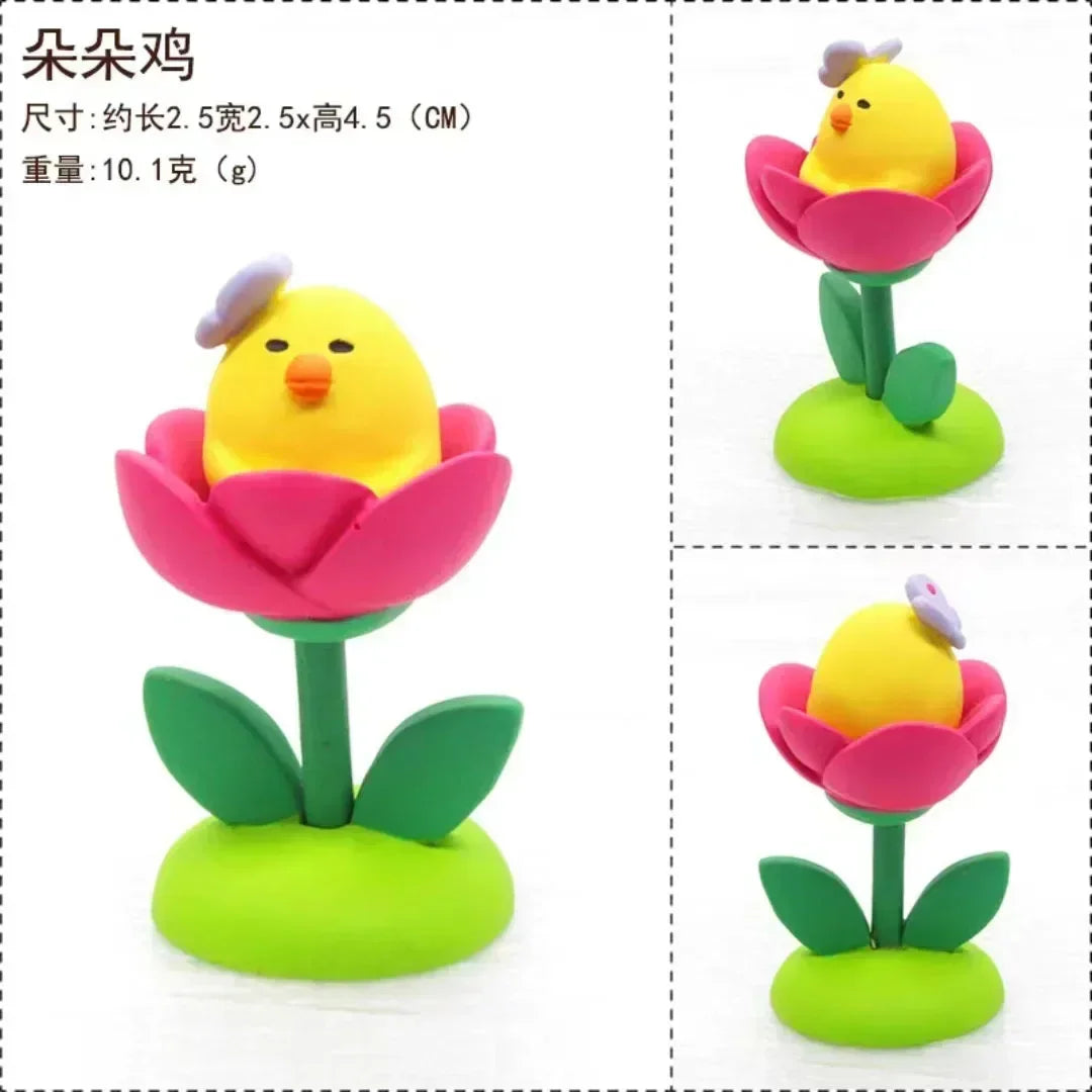figurines animales jardin cartoon décoration extérieure adhésif verte blanche noire rouge bleue