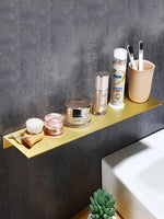 étagère murale aluminium blanc or noir moderne vis boulonnable salle bain douche