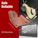tapis sol orange rayures horizontales clips fixation contemporain imperméable tpe protection facile nettoyer voiture