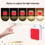 veilleuses led capteur mouvement blanc rouge moderne prise murale interrupteur luminosité chambre cuisine couloir