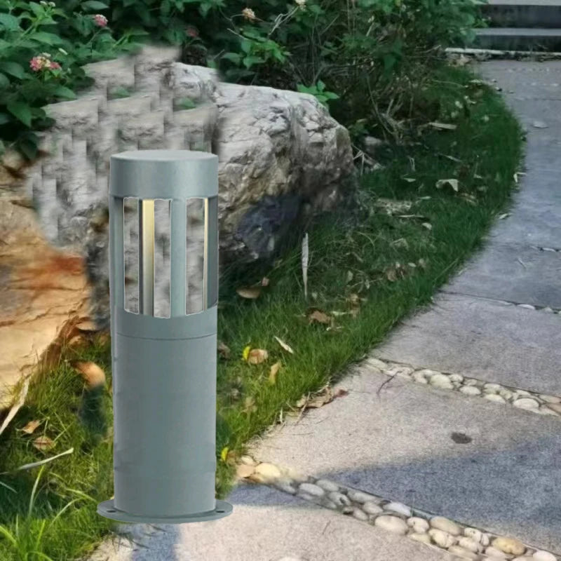 lampe led extérieure moderne gris ip65 étanche autonomes piscine jardin