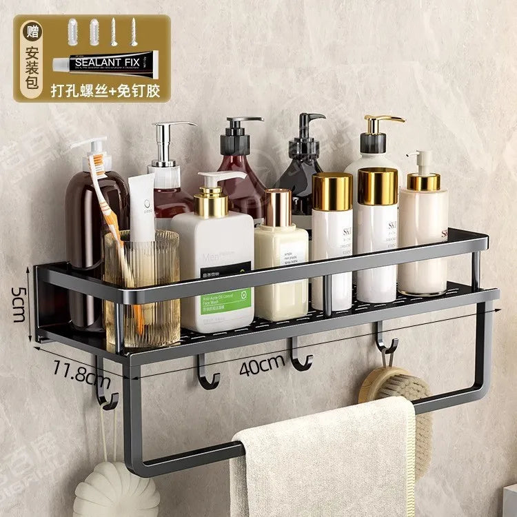 étagère murale moderne grille ventilation clip fixation salle bain cuisine organisation couleur beige claire