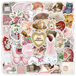 Stickers adhésifs waterproof réutilisables motifs fleurs animaux coeurs 10pc 30pc 50pc 100pc