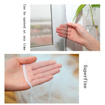 rideau anti moustiques blanc translucide maille fine facile installer adhésif fenêtre maison moderne