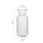 vases transparents modernes verre cristal pot fleur terrarium hydroponique arrangement table pièce