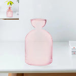 Pot plante moderne transparent coloré hauteur 15cm eau plante inclusion rose orange bleu vert