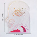 autocollant mural transparent décoratif fleurs papillon soleil texte motivation fenêtre mur intérieur maison