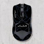 souris gamer antidérapante adhésive caoutchouc graphique moderne noir rouge bleu