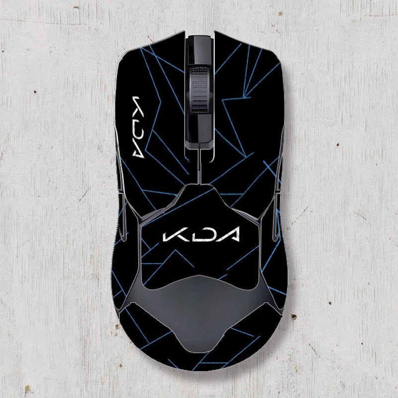 souris gamer antidérapante adhésive caoutchouc graphique moderne noir rouge bleu