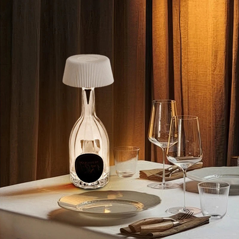 lampes table led rechargeables usb moderne noir blanc plissé sans ombre