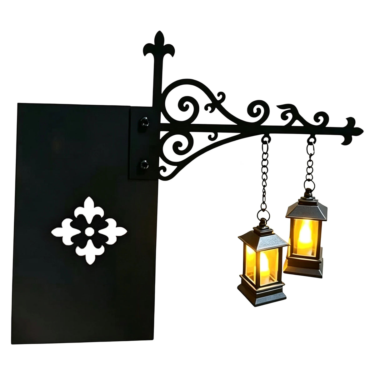 lampe bibliothèque vintage lampe suspendue chaîne motifs floraux noir décoratif chambre étude