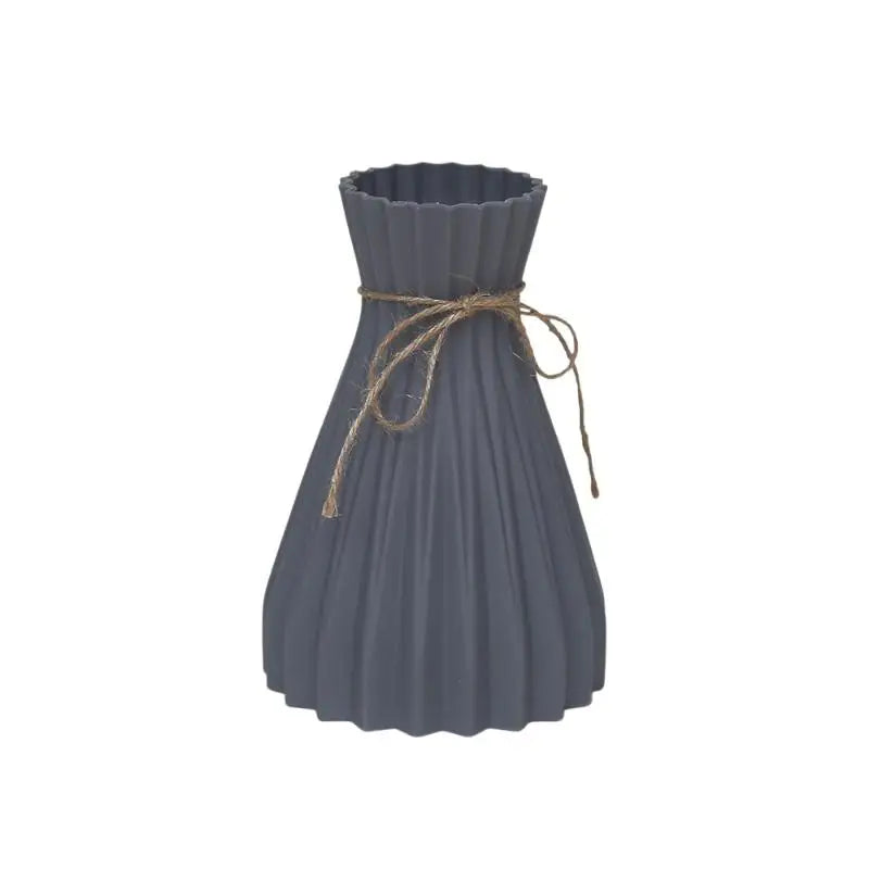 vases plissés modernes minimalistes noir bleu gris rose beige opaques