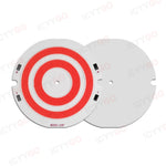 plaque led 2w 50mm blanc rouge vert jaune rayures concentriques modernes 3000k 4200k 6500k