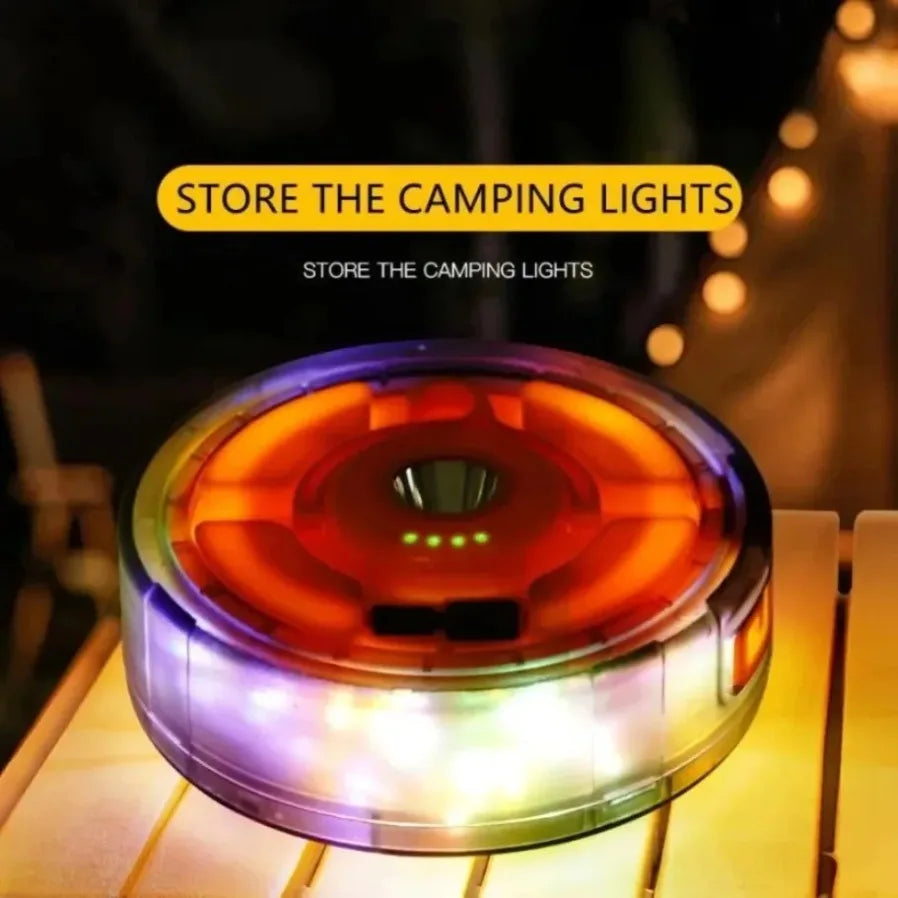 guirlande led rgb portable camping 8m lumineuse décoration tente extérieureambiante