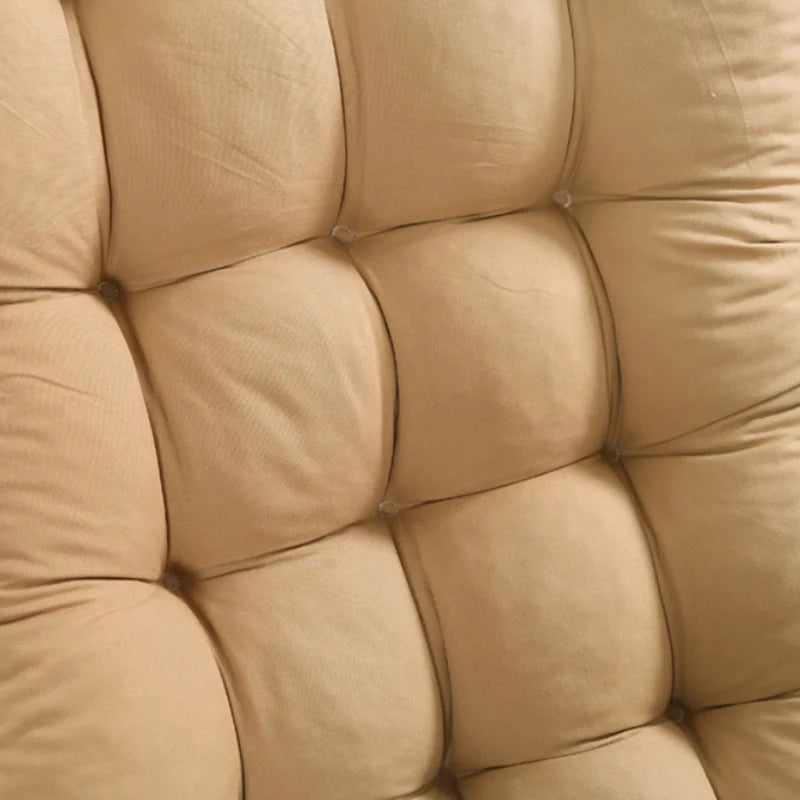 coussin épais rocking chair beiges tufted mousse pe polyester ruban confortable chaise longue toutes