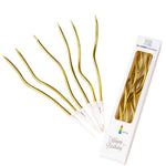 bougies flexibles bougie d'art beeswax flamme colorée violet doré rose vert blanc rayures ondulées
