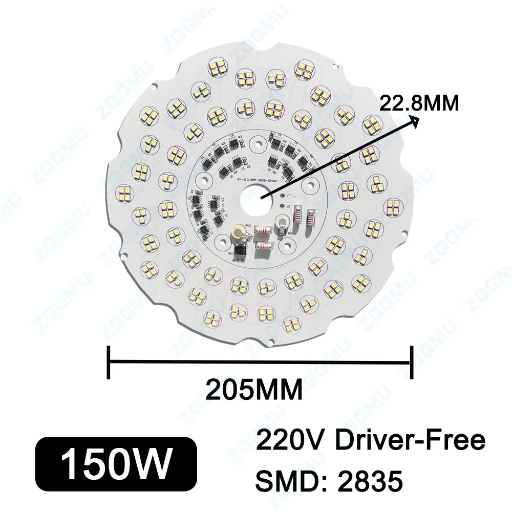 plaque led 200w 150w 100w blanc moderne aluminium driver free
