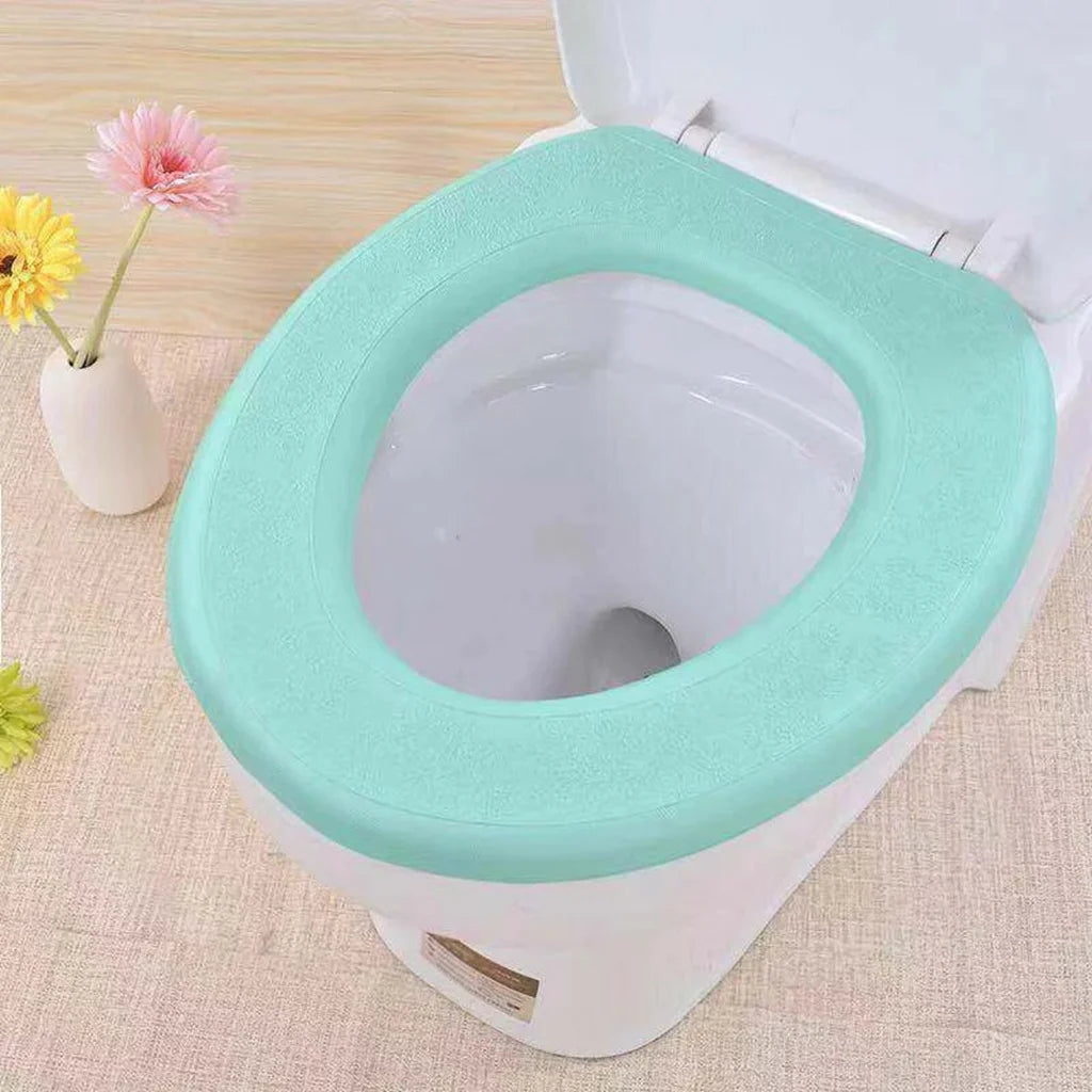 housse siège toilette imperméable lavable couleur rose bleu vert violet moelleuse confortable