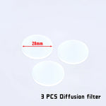 lentilles noires transparentes 30mm 28mm 26mm 25.4mm diffuse ir filter led chasse