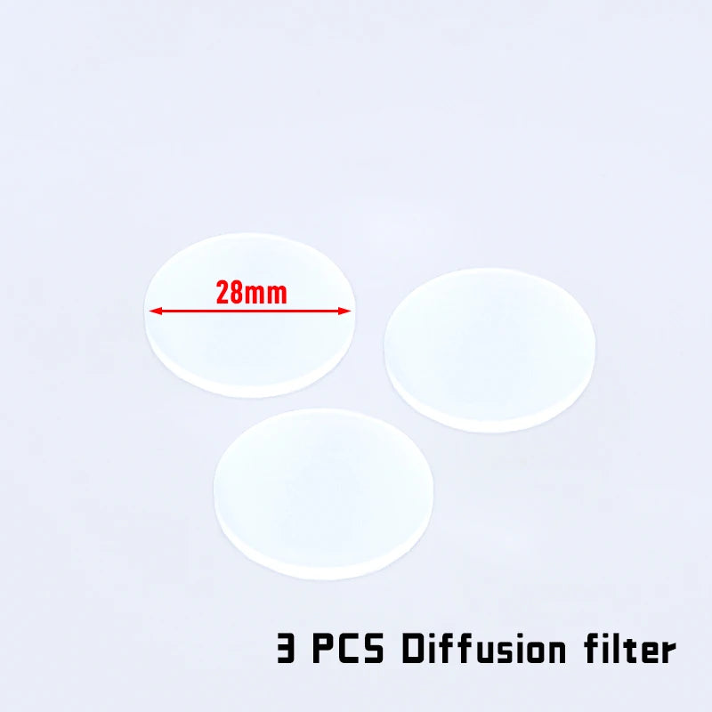 lentilles noires transparentes 30mm 28mm 26mm 25.4mm diffuse ir filter led chasse