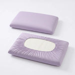 taies d'oreiller violet unies polyester douces modernes lit chambre dormitorium