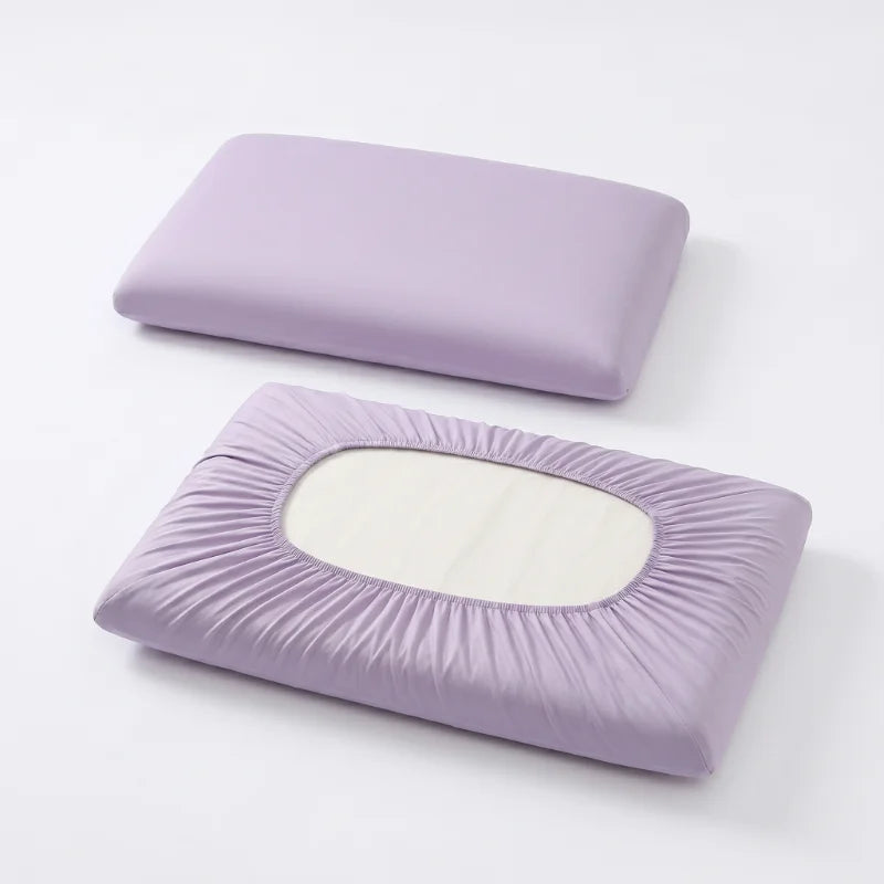 taies d'oreiller violet unies polyester douces modernes lit chambre dormitorium